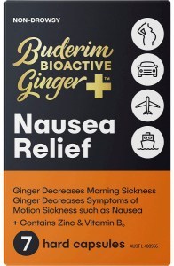 Buderim Ginger Bioactive + Nausea Relief Capsules 7 Caps