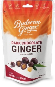 Buderim Ginger Dark Choc Ginger 150g