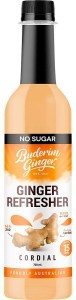 Buderim Ginger Ginger Refresher No Sugar Cordial 750ml