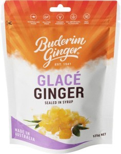 Buderim Ginger Glace Ginger Sealed in Syrup 125g