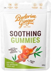 Buderim Ginger Soothing Gummies 130g
