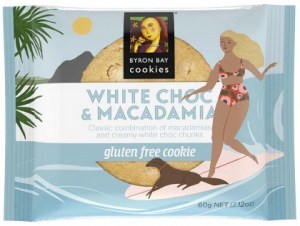 Byron Bay Gluten Free White Choc Chunk & Macadamia Nut 60g x 12