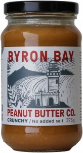 Byron Bay Peanut Butter Crunchy Unsalted  375g