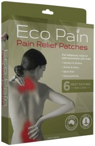 BYRON NATURALS with ECO PAIN Pain Relief Patches (Heat Patches - 9cm x 13cm) x 6 Pack