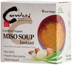 CARWARI Organic Miso Soup Instant x 6 Serves (148.8g net)