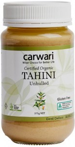 CARWARI Organic Tahini Unhulled 375g