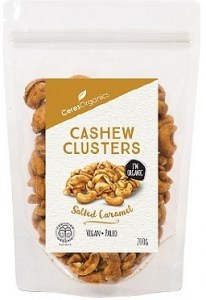 Ceres Organics Bio Cashew Clusters Salted Caramel 200g
