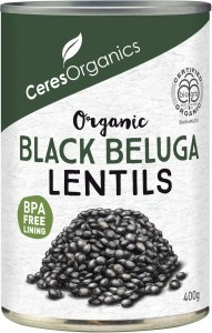 Ceres Organics Black Beluga Lentils 400g (Can)