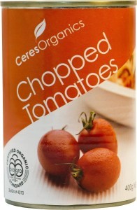 Ceres Organics Tomatoes Chopped 400g (Can)