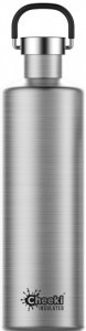 Cheeki Classic Stainless Steel Insulated Silver Bottle 1L
