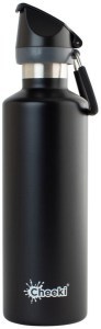 CHEEKI Insulated Bottle Active Matte Black 600ml
