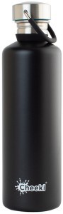 CHEEKI Stainless Steel Bottle Classic Matte Black (Medium) 750ml