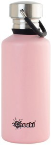 CHEEKI Stainless Steel Bottle Classic Pink (Small) 500ml