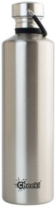 CHEEKI Stainless Steel Bottle Classic Silver (Large) 1L