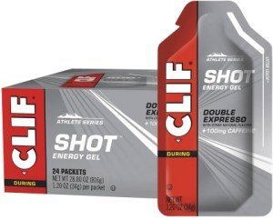 CLIF Shot Energy Gel Double Expresso 100mg Caffeine 24 x 34g