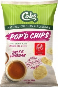 Cobs Popd Chips Salt & Vinegar 12 x 110g