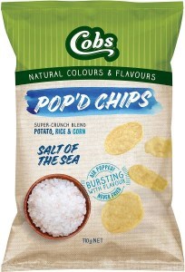 Cobs Pop'd Chips Sea Salt 12x110g