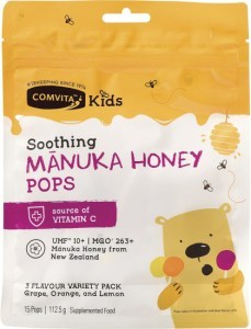 Comvita Kids Manuka Honey Pops 3 Flavour Pack UMF10+ 15pcs
