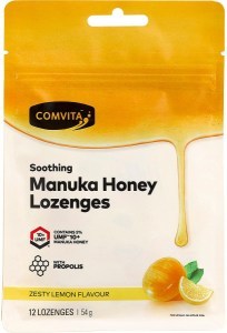 Comvita Manuka Honey Lozenges Zesty Lemon 12x4.5g
