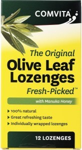 Comvita Olive Leaf Extract Lozenges with Manuka Honey 12pk