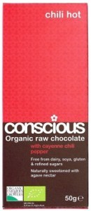 Conscious Organic Raw Chocolate Hot Chili 50gm