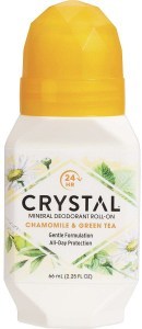 Crystal Roll-On Deodorant Chamomile & Green Tea 66ml