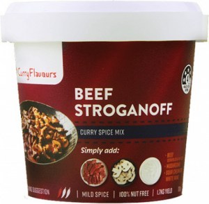 Curry Flavours Beef Stroganoff Curry Spice Mix Tub 100g MAR22