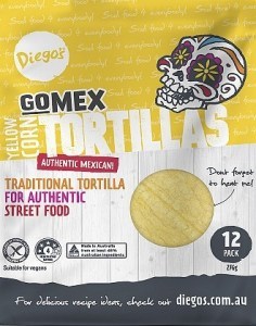 Diego's GoMex Yellow Corn Tortilla 12Pack  (276g)