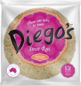 Diego's Street Roti Traditional Wholemeal (12Pk) 360g