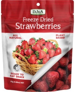 Dj&a Freeze Dried Strawberries 10x25g