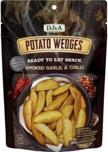 Dj&a Potato Wedges Smoked Garlic & Chilli 9x100g