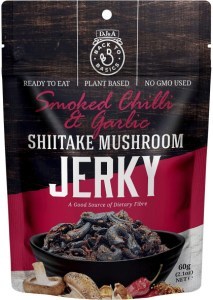 Dj&a Shiitake Mushroom Jerky Smoked Chilli & Garlic 12x60g