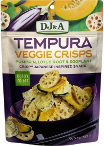 Dj&a Tempura Veggie Crisps 9x70g