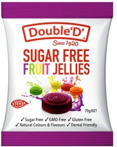 Double D Sugar Free Fruit Jelly Rounds 70g