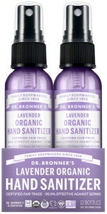 DR. BRONNER'S Organic Hand Sanitizer Lavender 59ml x 12 Display