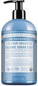 Dr Bronner's Organic Pump Soap Baby Unscented 355ml