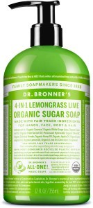 Dr Bronner's Organic Pump Soap Lemongrass Lime 355ml