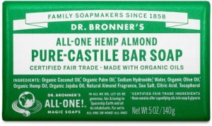Dr Bronner's Pure Castile Bar Soap Almond 140g
