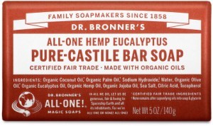 Dr Bronner's Pure Castile Bar Soap Eucalyptus 140g
