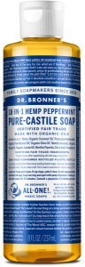 Dr Bronner's Pure Castile Liquid Soap Peppermint 237ml