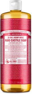 Dr Bronner's Pure Castile Liquid Soap Rose 946ml