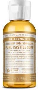 Dr Bronner's Pure Castile Liquid Soap Sandalwood Jasmine 59ml
