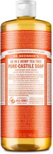 Dr Bronner's Pure Castile Liquid Soap Tea Tree 946ml