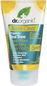 Dr Organic Deep Cleansing Face Wash Skin Clear 125ml