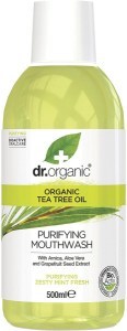 Dr Organic Mouthwash Tea Tree 500ml