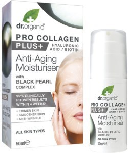 Dr Organic Pro Collagen Plus+ Anti Ageing Moisturiser Black Pearl 50ml