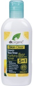 Dr Organic Purifying Toner Skin Clear Organic Tea Tree 200ml