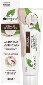 Dr Organic Toothpaste Whitening Coconut Oil 100ml