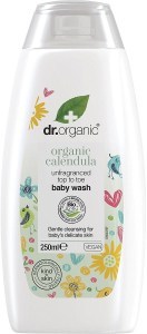 Dr Organic Unfragranced Top To Toe Baby Wash Organic Calendula 250ml