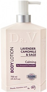DR. V Body Lotion Lavender, Camomile & Sage (Calming for Stressed & Tired Skin) 750ml